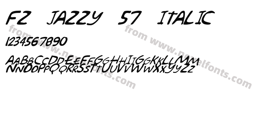 FZ JAZZY 57 ITALICPreview