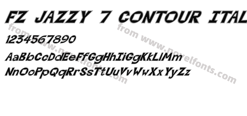 FZ JAZZY 7 CONTOUR ITALICPreview