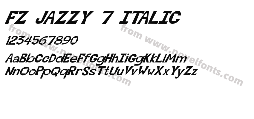 FZ JAZZY 7 ITALICPreview