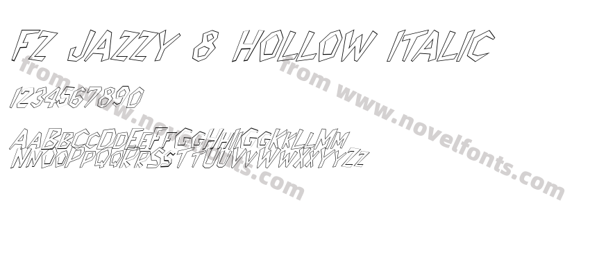 FZ JAZZY 8 HOLLOW ITALICPreview