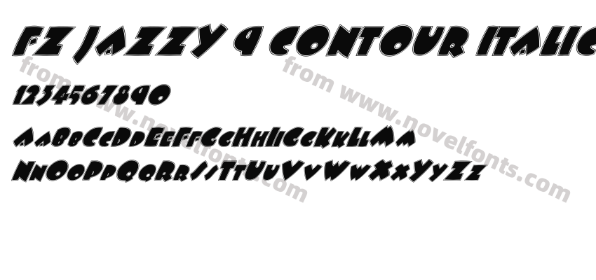 FZ JAZZY 9 CONTOUR ITALICPreview