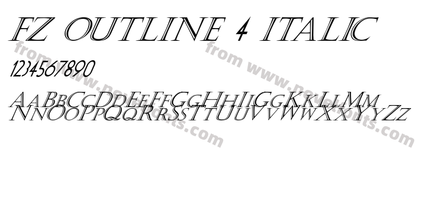 FZ OUTLINE 4 ITALICPreview