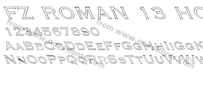 FZ ROMAN 13 HOLLOW LEFTYPreview