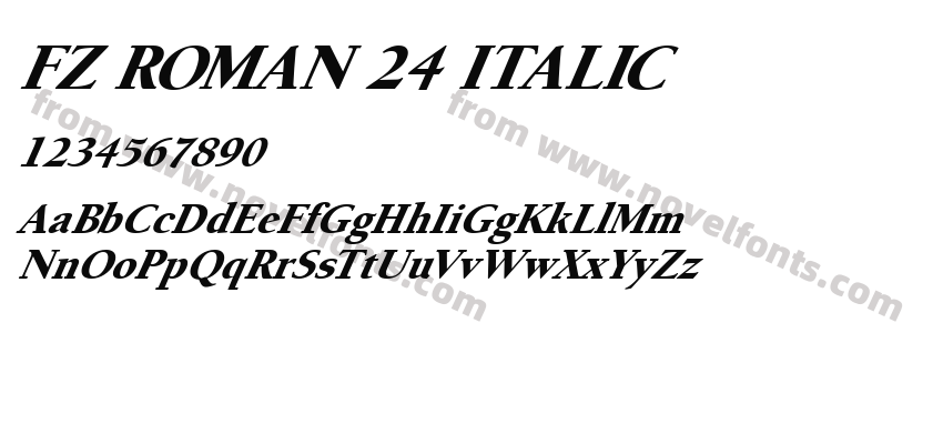 FZ ROMAN 24 ITALICPreview