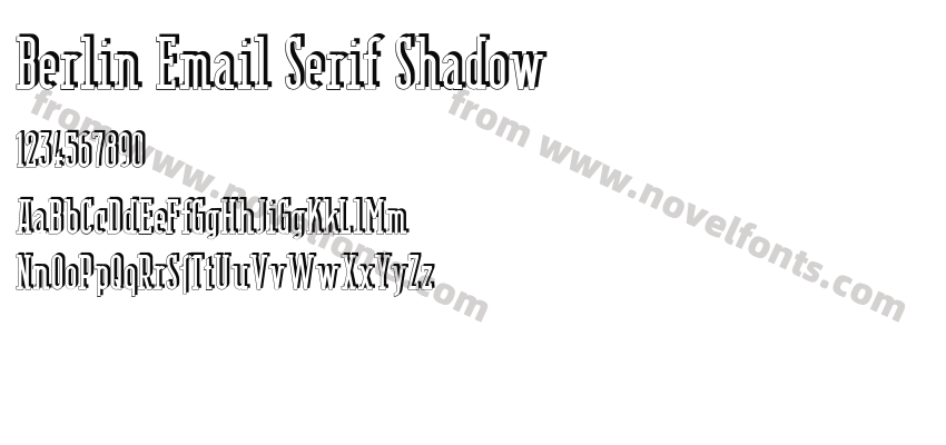 Berlin Email Serif ShadowPreview