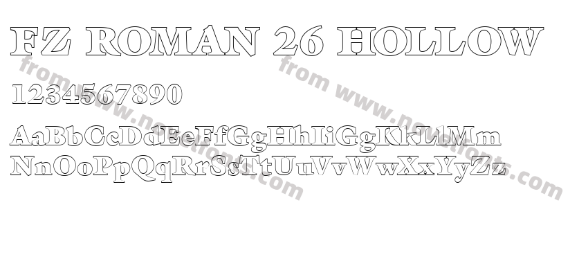 FZ ROMAN 26 HOLLOWPreview