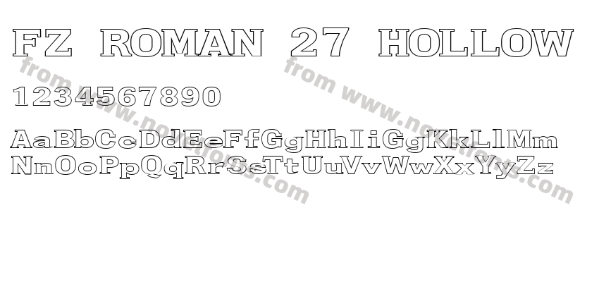 FZ ROMAN 27 HOLLOW EXPreview