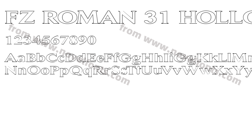 FZ ROMAN 31 HOLLOW EXPreview