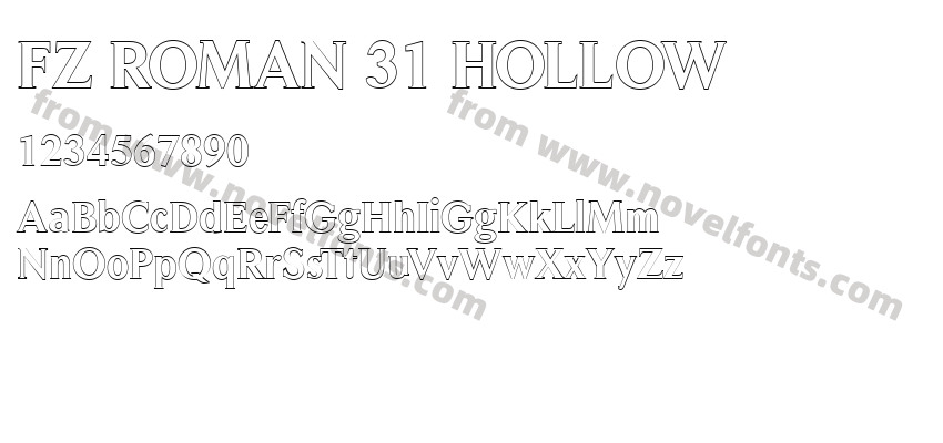 FZ ROMAN 31 HOLLOWPreview