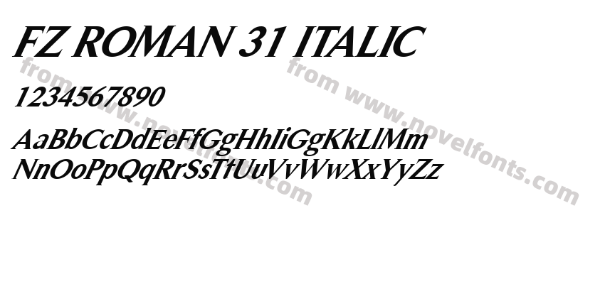 FZ ROMAN 31 ITALICPreview