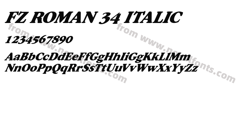 FZ ROMAN 34 ITALICPreview