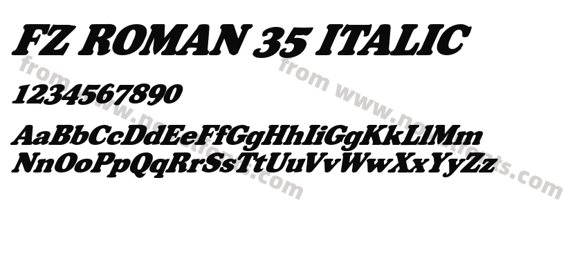 FZ ROMAN 35 ITALICPreview