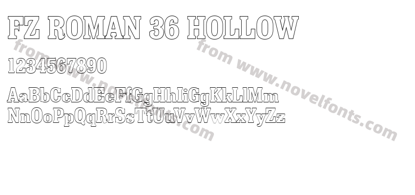 FZ ROMAN 36 HOLLOWPreview