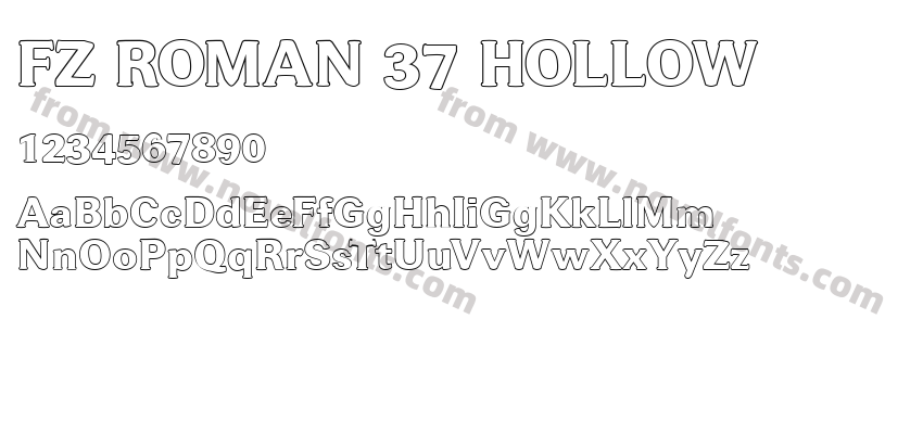 FZ ROMAN 37 HOLLOWPreview