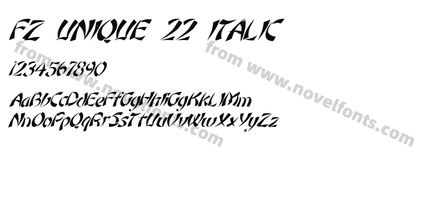 FZ UNIQUE 22 ITALICPreview