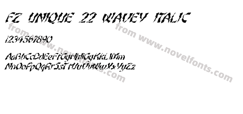 FZ UNIQUE 22 WAVEY ITALICPreview