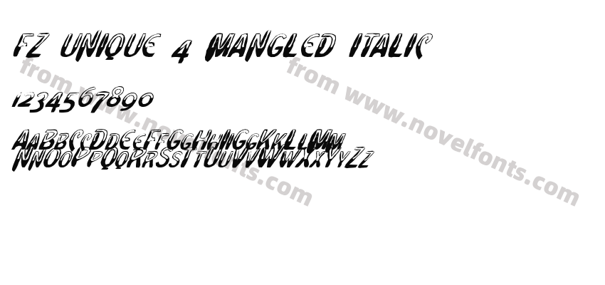 FZ UNIQUE 4 MANGLED ITALICPreview