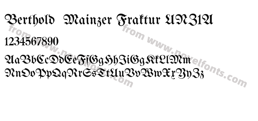 Berthold  Mainzer Fraktur UNZ1APreview