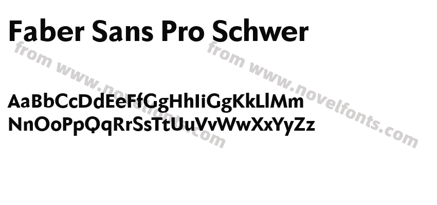 Faber Sans Pro SchwerPreview