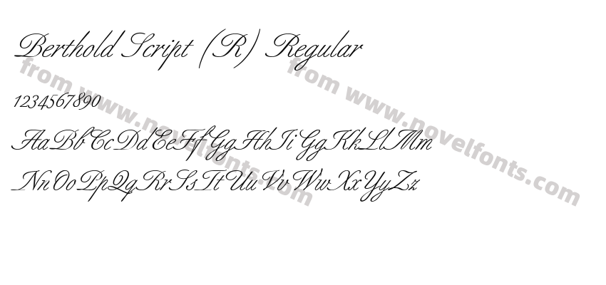 Berthold Script (R) RegularPreview