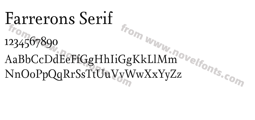 Farrerons SerifPreview