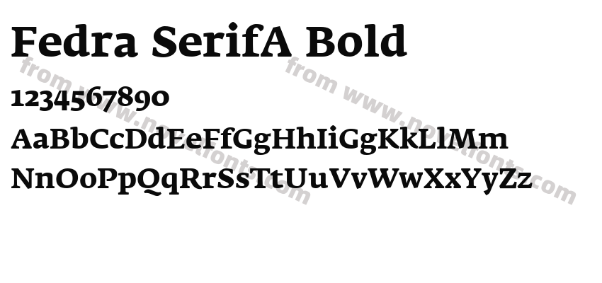 Fedra SerifA BoldPreview