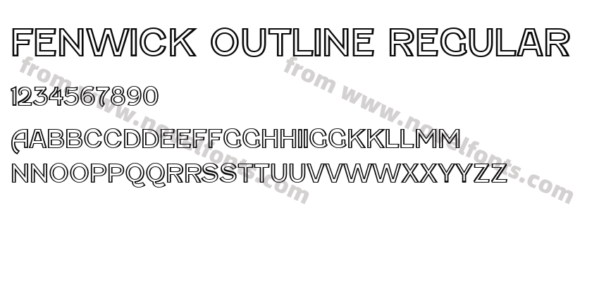 Fenwick Outline RegularPreview