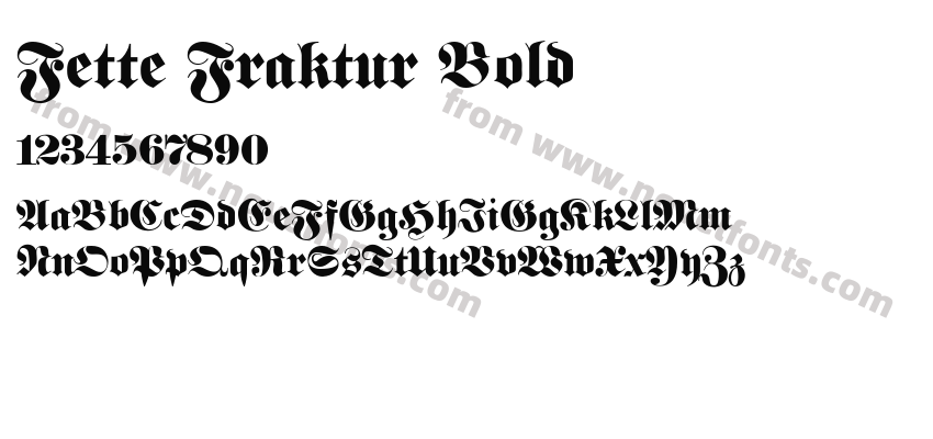 Fette Fraktur BoldPreview