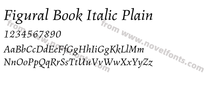 Figural Book Italic PlainPreview