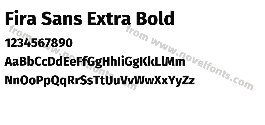 Fira Sans Extra BoldPreview