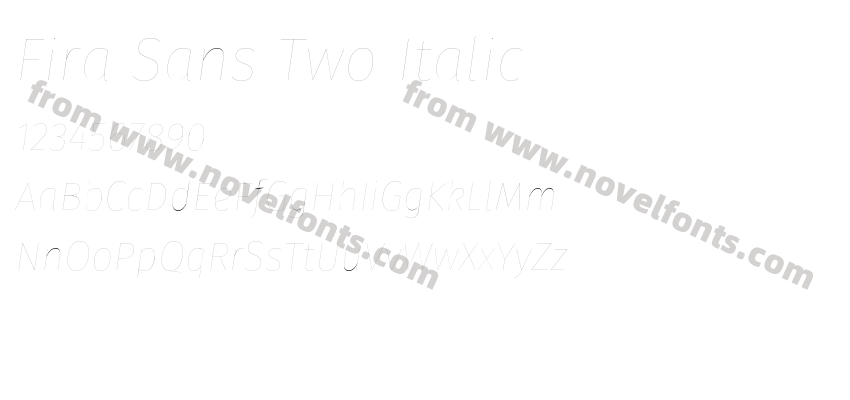 Fira Sans Two ItalicPreview