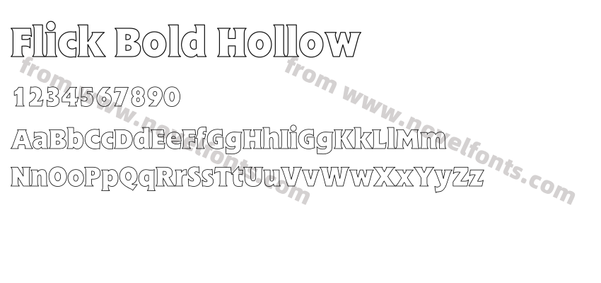 Flick Bold HollowPreview