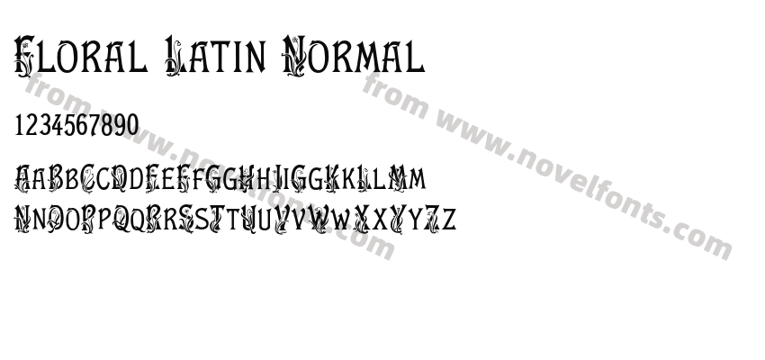 Floral Latin NormalPreview