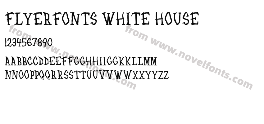 Flyerfonts White HousePreview