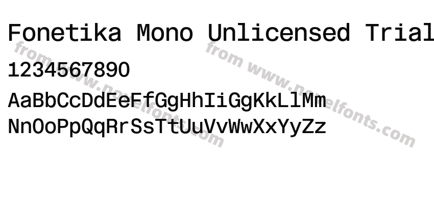 Fonetika Mono Unlicensed Trial MediumPreview