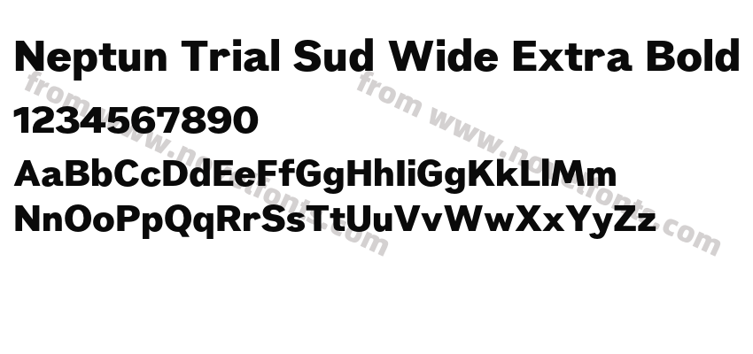 Neptun Trial Sud Wide Extra BoldPreview