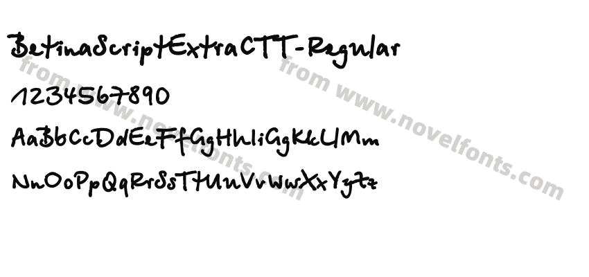 BetinaScriptExtraCTT-RegularPreview