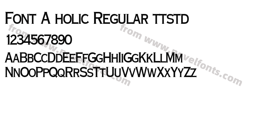 Font A holic Regular ttstdPreview