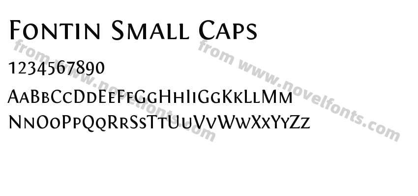 Fontin Small CapsPreview