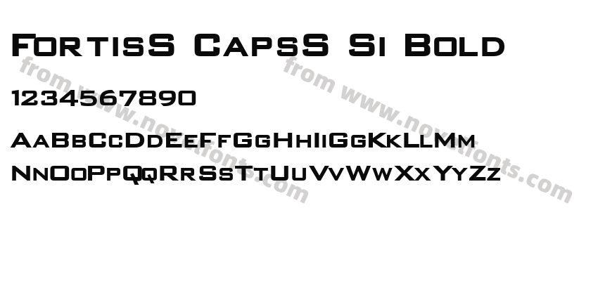 FortisS CapsS Si BoldPreview