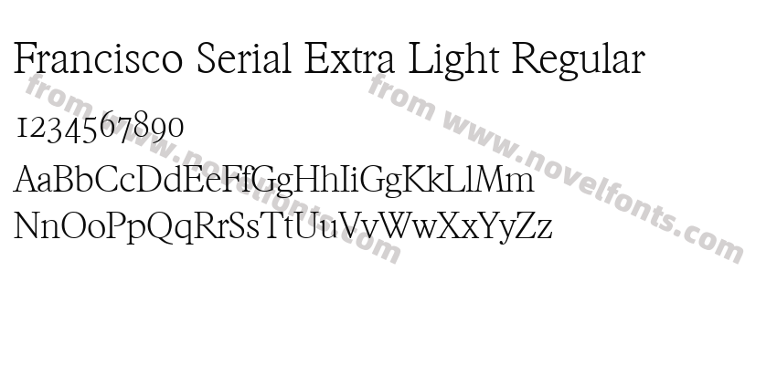 Francisco Serial Extra Light RegularPreview