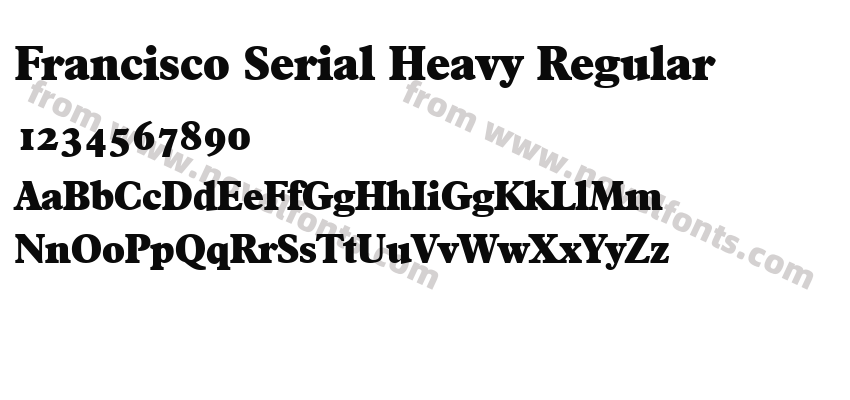 Francisco Serial Heavy RegularPreview