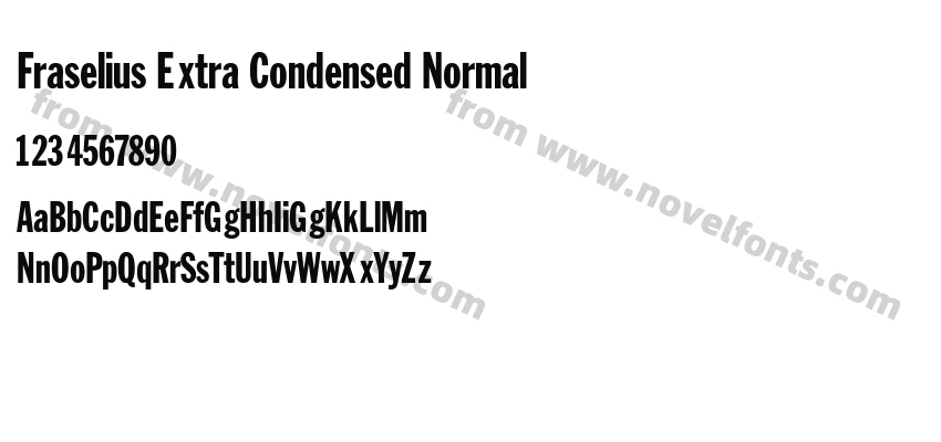 Fraselius Extra Condensed NormalPreview