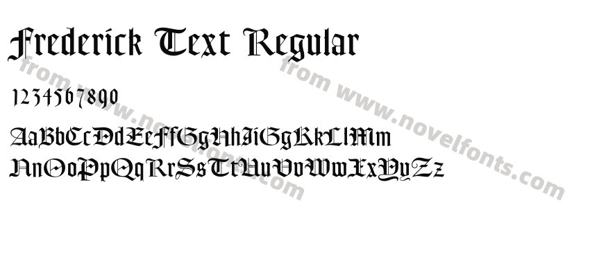 Frederick Text RegularPreview