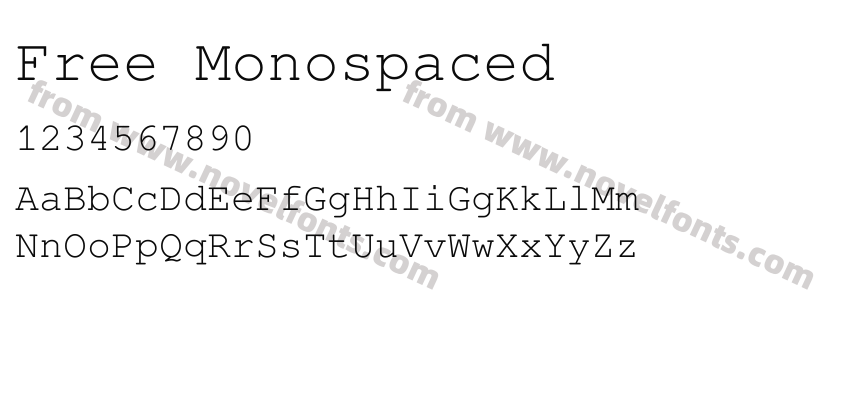 Free MonospacedPreview