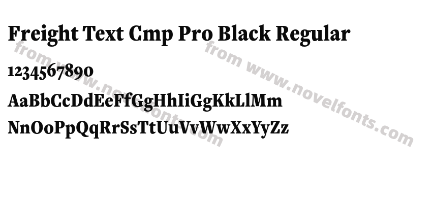 Freight Text Cmp Pro Black RegularPreview