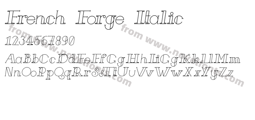 French Forge ItalicPreview