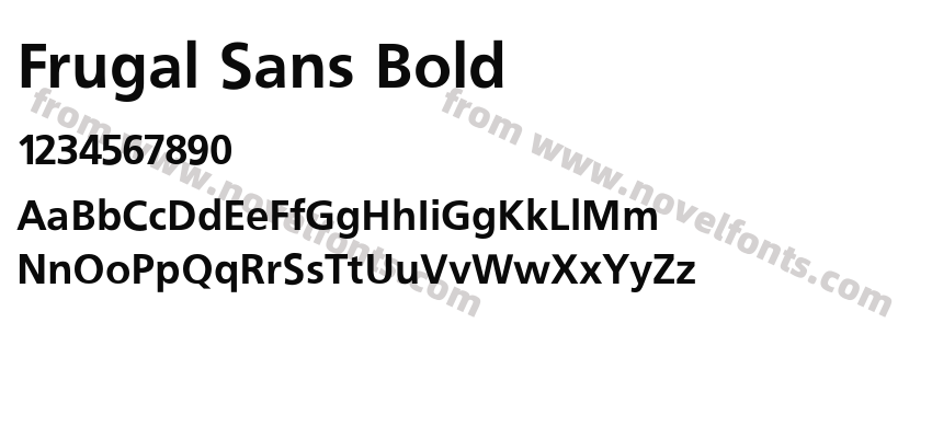 Frugal Sans BoldPreview