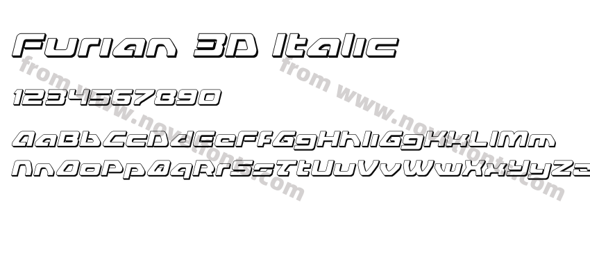 Furian 3D ItalicPreview