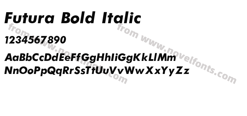 Futura Bold ItalicPreview